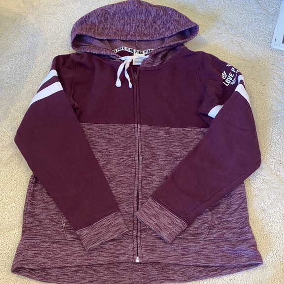 PINK Victoria's Secret Tops - PINK Victoria’s Secret Zip Up Hoodie
